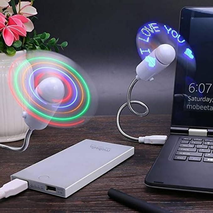 USB LED Message Fan