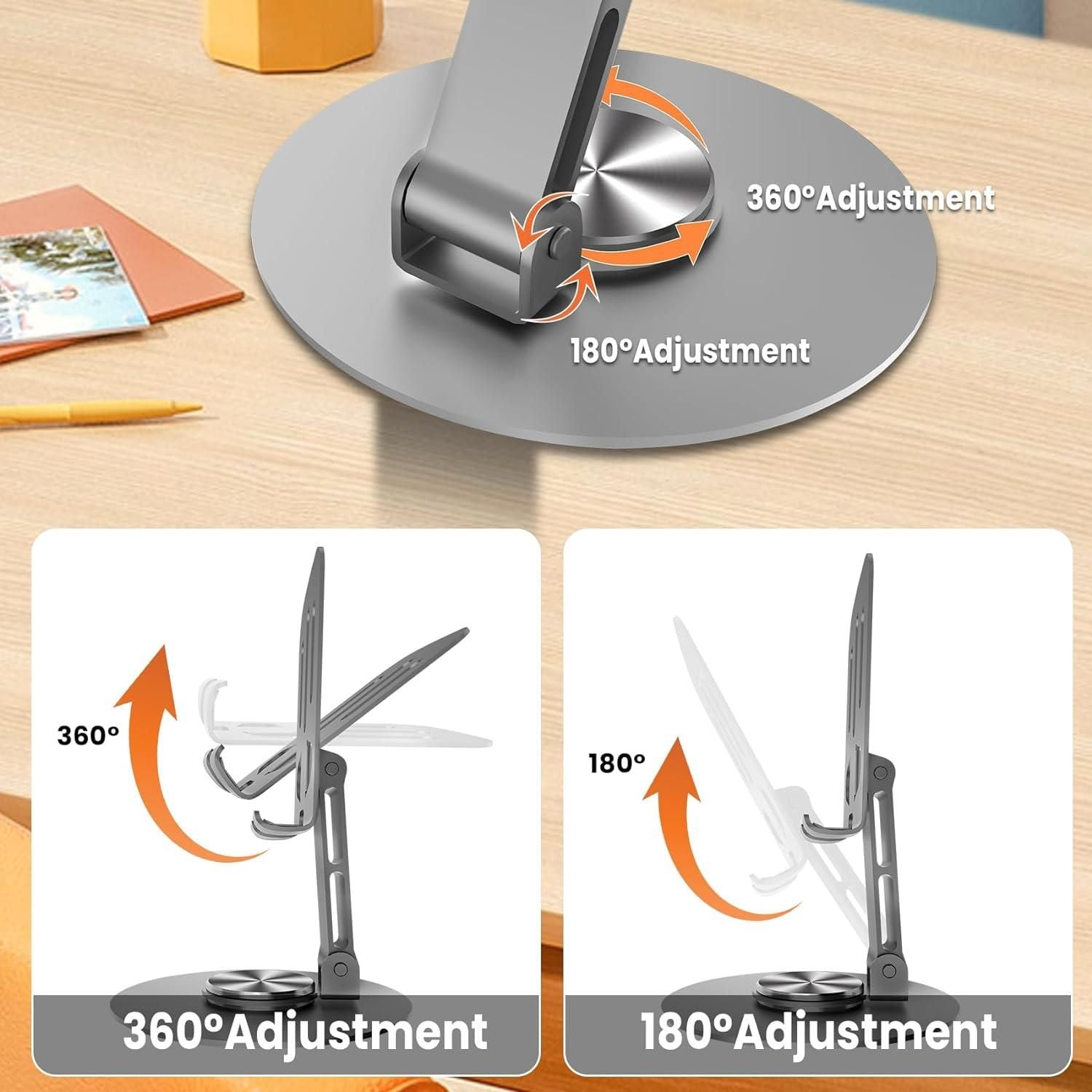 360° Aluminum Foldable Phone & Tablet Stand